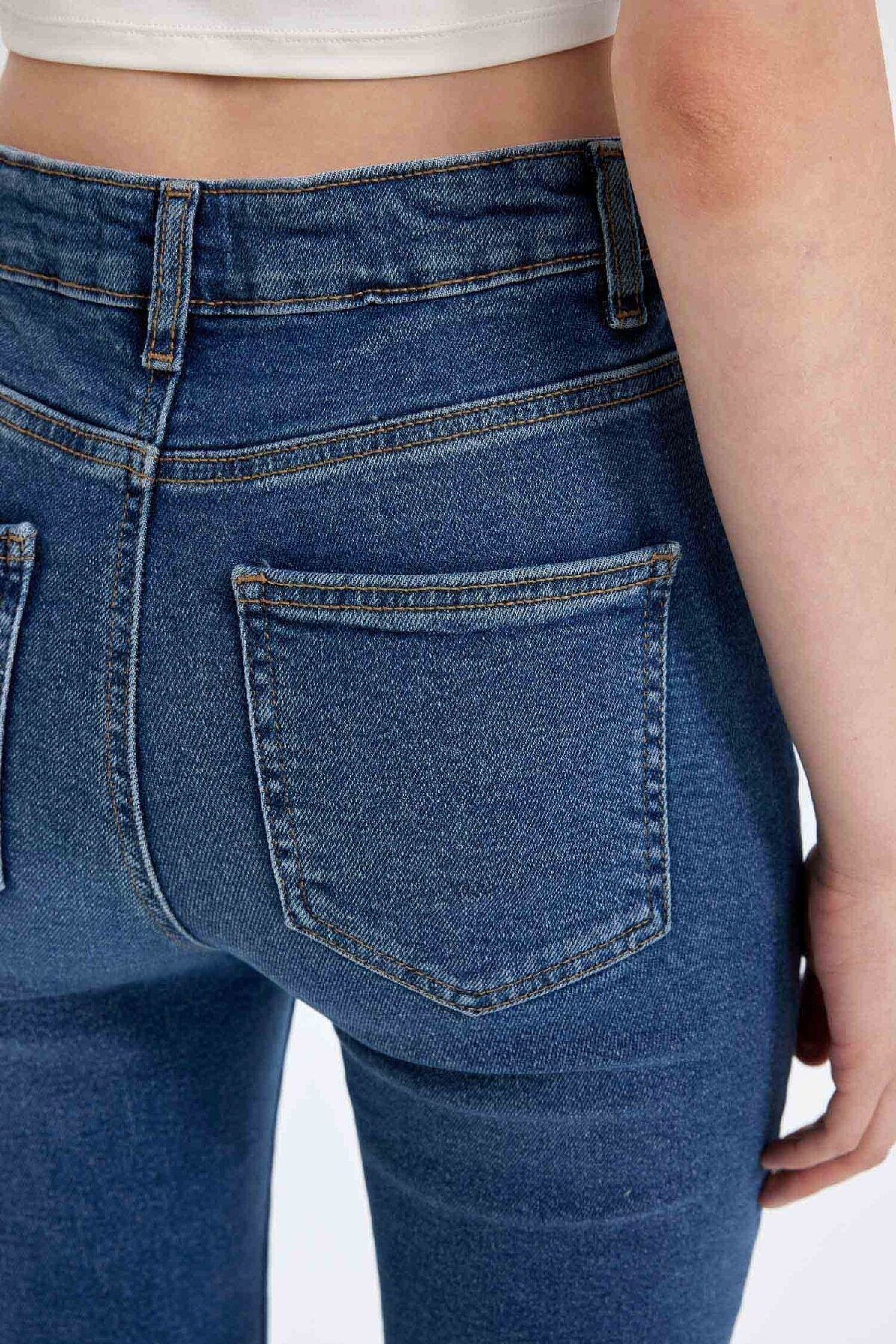 Skinny Fit Yüksek Bel Bilek Boy Jean Pantolon C7611AX24WN Skinny Fit Yüksek Bel Bilek Boy Jean Pantolon C7611AX24WN