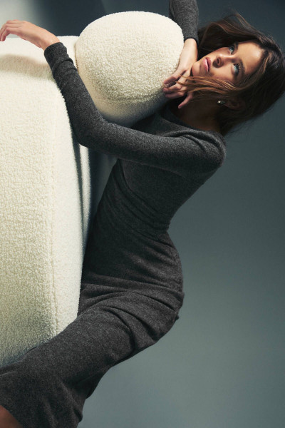 Triko midi elbise Triko midi elbise