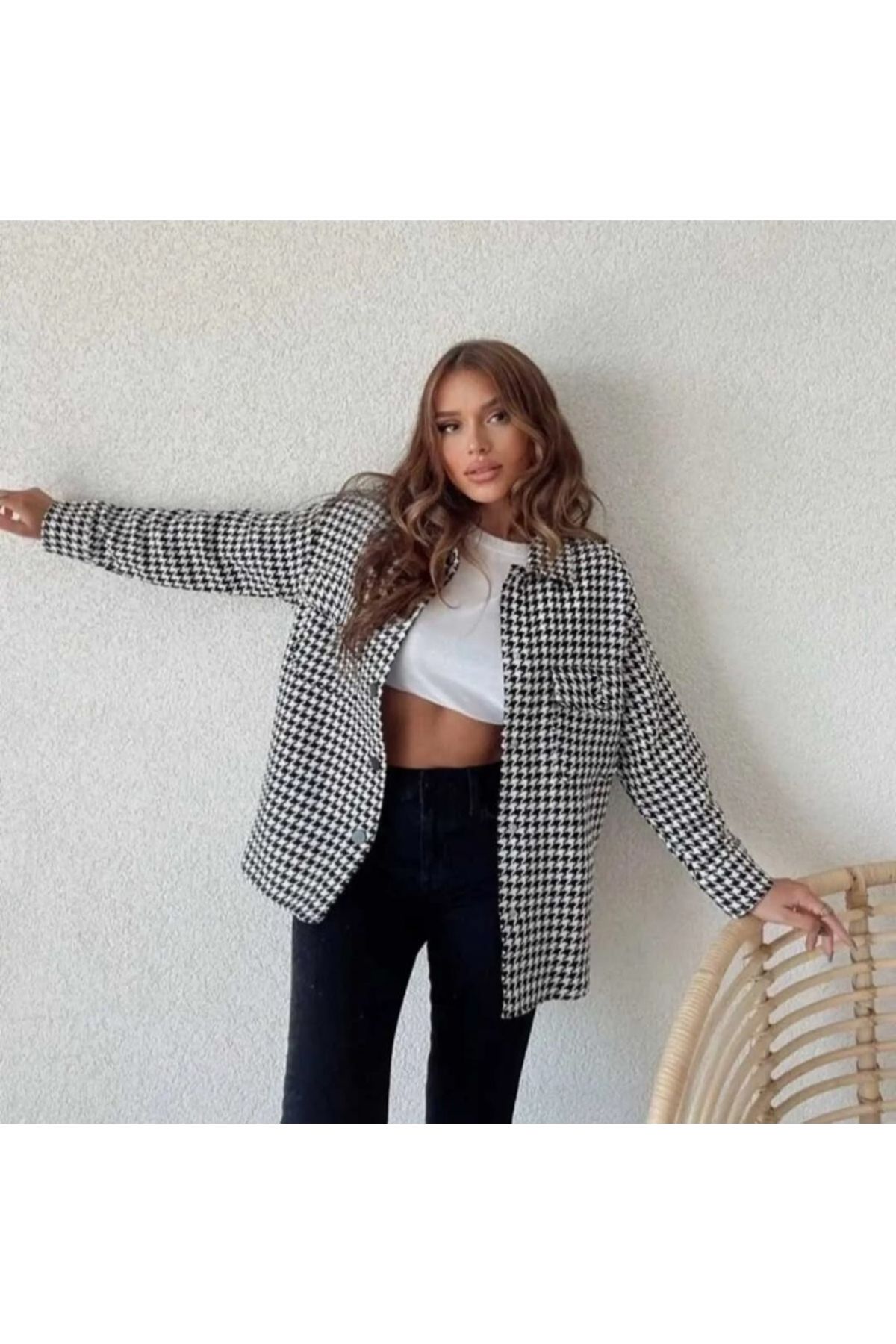 Kazayağı Desenli Oduncu Gömlek Kazayağı Desenli Oduncu Gömlek