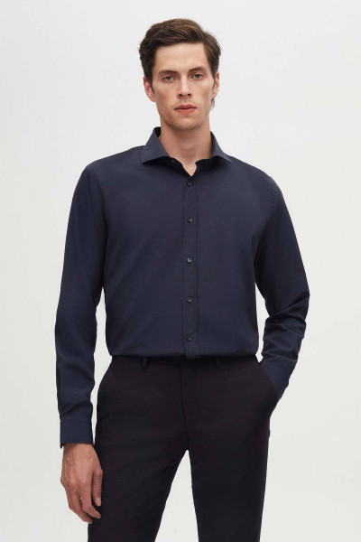 Slim Fit Lacivert Italyan Yaka Dar Kesim Klasik Kravatlık Uzun Kollu Kolay Ütülenebilir Ne Slim Fit Lacivert Italyan Yaka Dar Kesim Klasik Kravatlık Uzun Kollu Kolay Ütülenebilir Ne