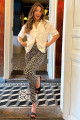 Kahverengi Leopar Kadın Jean Pantolon Sh175 Kahverengi Leopar Kadın Jean Pantolon Sh175
