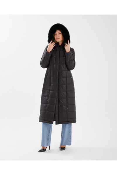 SİYAH UZUN PUFFER MANTO SİYAH UZUN PUFFER MANTO
