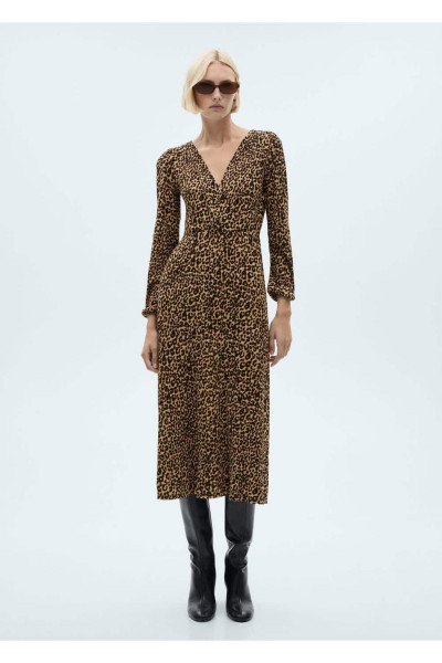 Uzun leopar elbise Uzun leopar elbise
