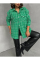 Yeşil Oduncu Ceket Gömlek Oversize Geniş Kalıp Yeşil Oduncu Ceket Gömlek Oversize Geniş Kalıp