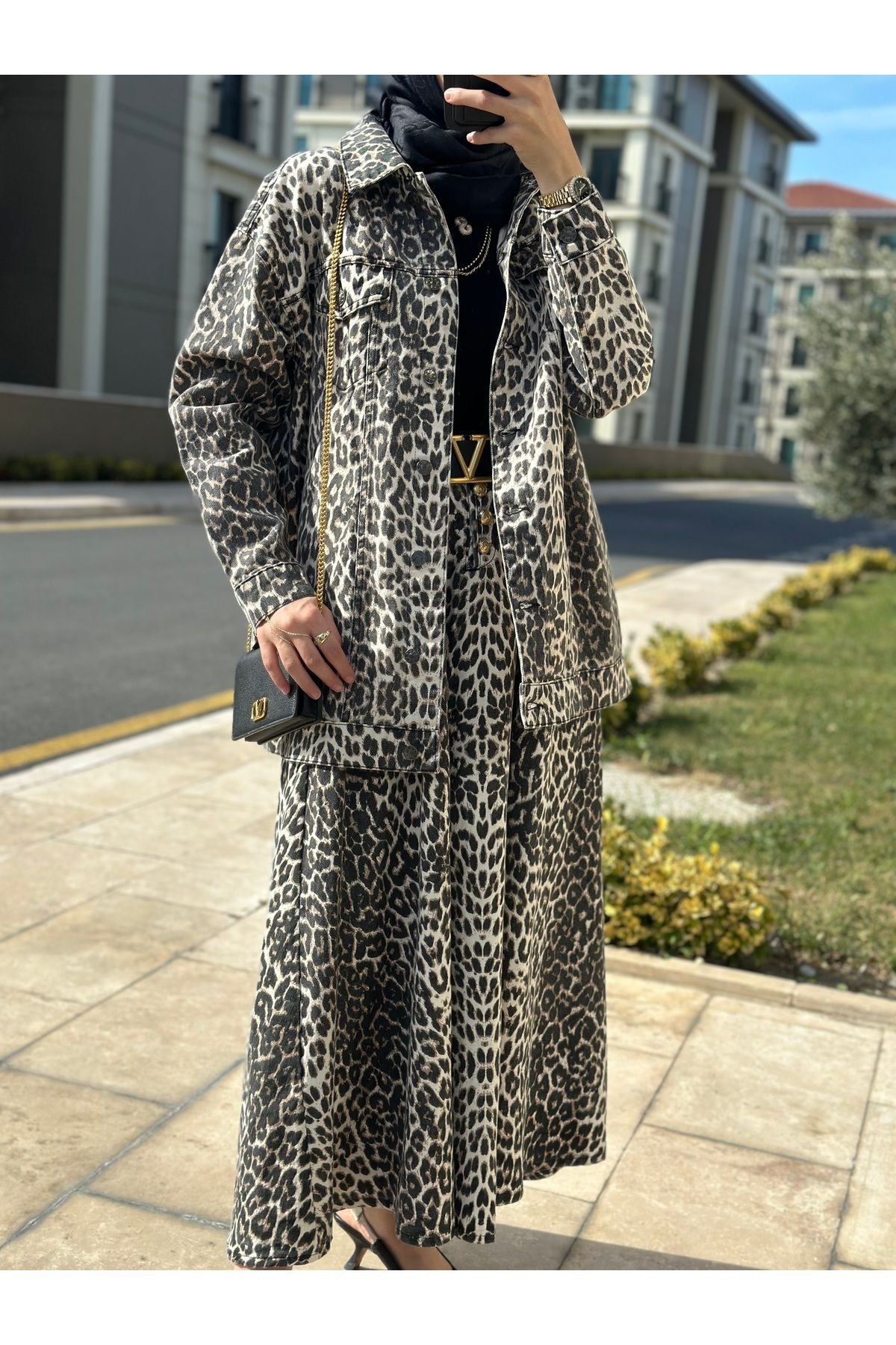 Leopar Kot Ceket Leopar Kot Ceket