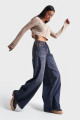 Kadın T.Kot Rengi Palazzo Fit Beli Lastikli Denim Kadın T.Kot Rengi Palazzo Fit Beli Lastikli Denim