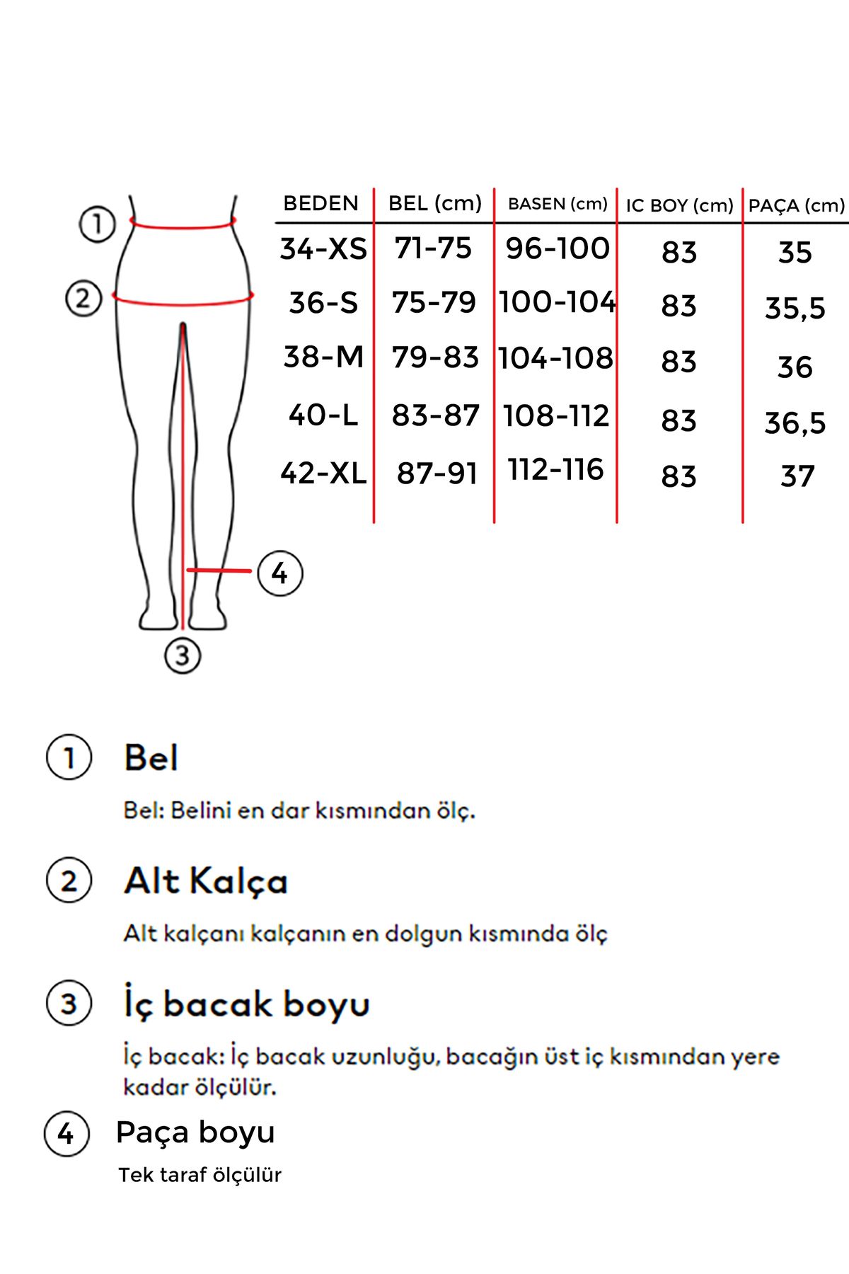 Kadın T.Kot Rengi Palazzo Fit Beli Lastikli Denim