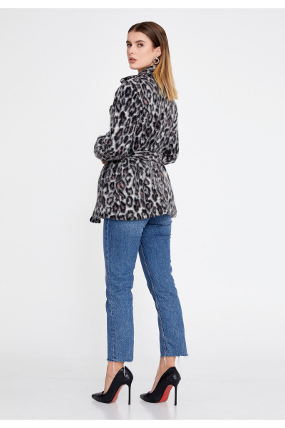 Palto Lana Yün Hayvan Desenli Normal  CLF16158_ECR Palto Lana Yün Hayvan Desenli Normal  CLF16158_ECR