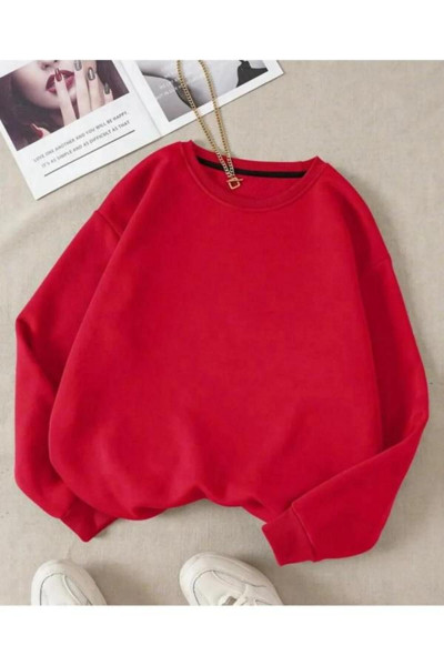Unisex kırmızı  Sweatshirt Unisex kırmızı  Sweatshirt