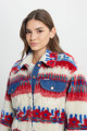 Relaxed Fit Geniş Kesim Gömlek Yaka Kadın Kırmızı Mavi Çok Renkli Youth Cute Sherpa Ceket Relaxed Fit Geniş Kesim Gömlek Yaka Kadın Kırmızı Mavi Çok Renkli Youth Cute Sherpa Ceket