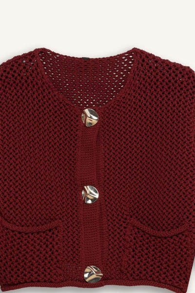 Relax Fit Bisiklet Yaka Düğmeli Örgü Desenli Triko Hırka E1962ax24wn Relax Fit Bisiklet Yaka Düğmeli Örgü Desenli Triko Hırka E1962ax24wn