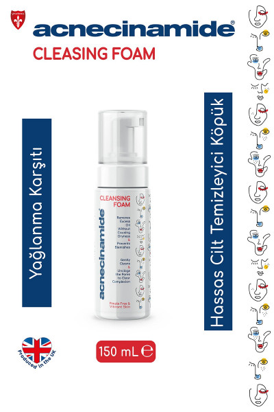 Cleansing Foam Sivilce ve Akne  Yağlı Ve Sivilceli Ciltler Için, Yumuşak Temizleme Köpüğü Cleansing Foam Sivilce ve Akne  Yağlı Ve Sivilceli Ciltler Için, Yumuşak Temizleme Köpüğü