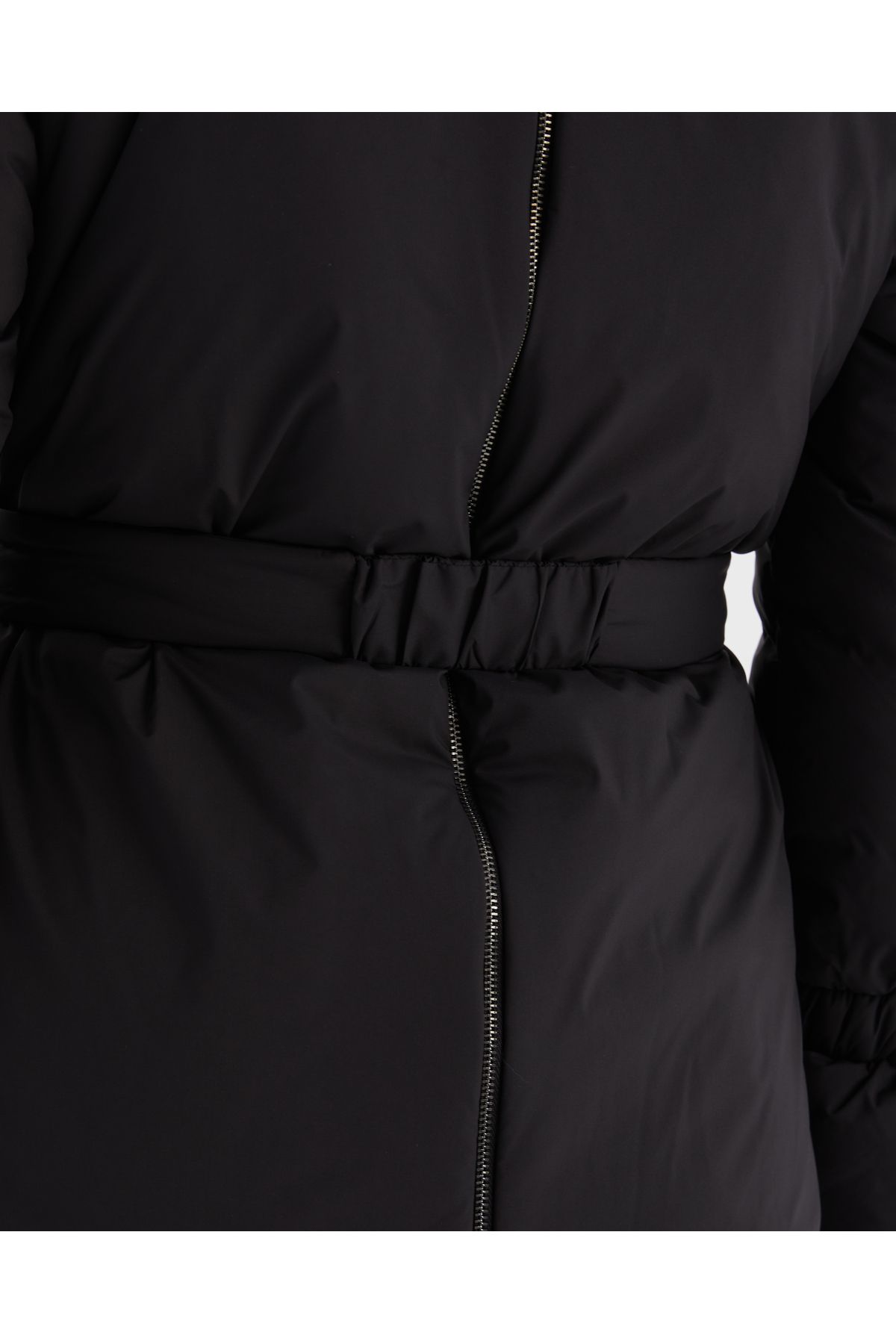 Siyah Puffer Mont Kisa Kürk Yakali Siyah Puffer Mont Kisa Kürk Yakali