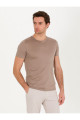 Vizon Bisiklet Yaka Slim Fit Merserize T-shirt 50267666-VR052