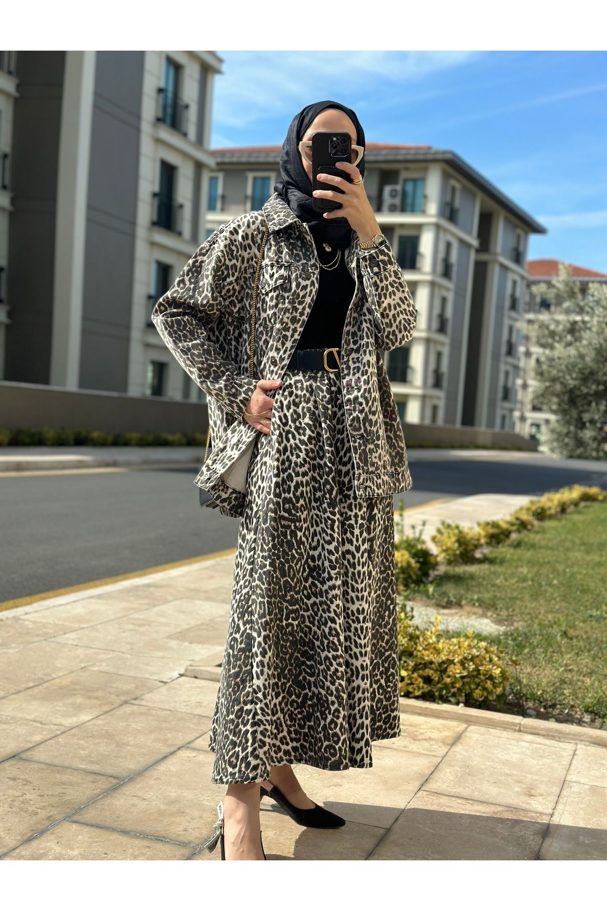 Leopar Kot Ceket Leopar Kot Ceket