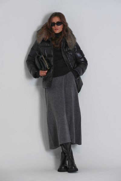 Klemantın Kaztüyü Kadın Mont Siyah Klemantın Kaztüyü Kadın Mont Siyah
