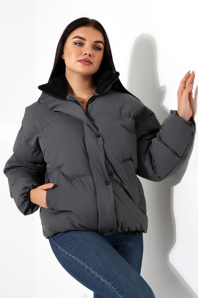 Kadın Yaka Kürklü Oversize Mont Kadın Yaka Kürklü Oversize Mont