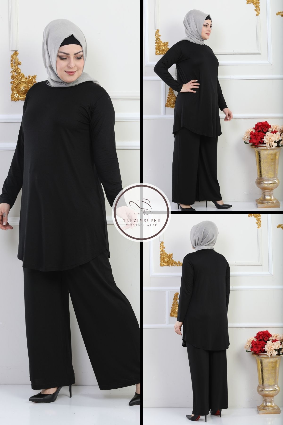 Yeni Sezon Pantolon Tunik İkili Takım Likralı Pamuk Kumaş Esnek Konfor Modeli Şık Tesettür Takım Yeni Sezon Pantolon Tunik İkili Takım Likralı Pamuk Kumaş Esnek Konfor Modeli Şık Tesettür Takım