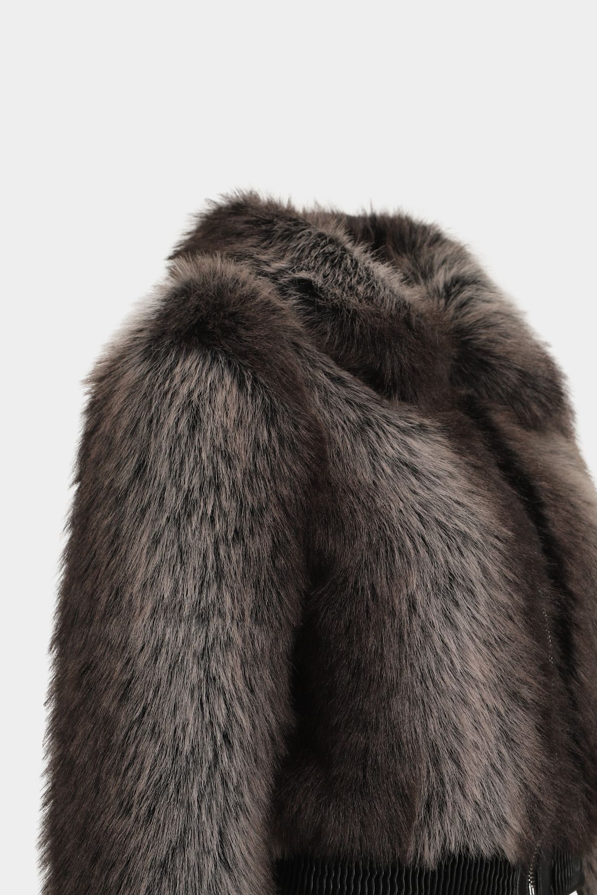 Premium Bebe Yaka Fermuarlı Suni Kürk Kadın Bomber Mont Premium Bebe Yaka Fermuarlı Suni Kürk Kadın Bomber Mont