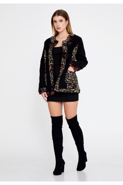 Palto Örgü Tek Renk Normal Mont   CLF16177_BLC Palto Örgü Tek Renk Normal Mont   CLF16177_BLC