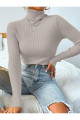 Unisex Ten Pamuklu Balıkçı Yaka Kaşkorse Şardonlu Slimfit Boğazlı Kazak Unisex Ten Pamuklu Balıkçı Yaka Kaşkorse Şardonlu Slimfit Boğazlı Kazak