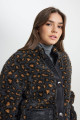 Loose Fit Rahat Kesim Kadın Çift Taraflı Antrasit Cosy Utility Bomber Ceket Loose Fit Rahat Kesim Kadın Çift Taraflı Antrasit Cosy Utility Bomber Ceket