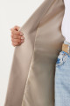 Vatkalı Dokuma Blazer Ceket BEJ LHL0002 Vatkalı Dokuma Blazer Ceket BEJ LHL0002