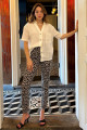 Kahverengi Leopar Kadın Jean Pantolon Sh175 Kahverengi Leopar Kadın Jean Pantolon Sh175