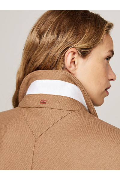 Single Breasted Coat With Cashmere Single Breasted Coat With Cashmere