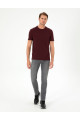 Bordo Slim Fit Basic Tişört 50306359-VR014