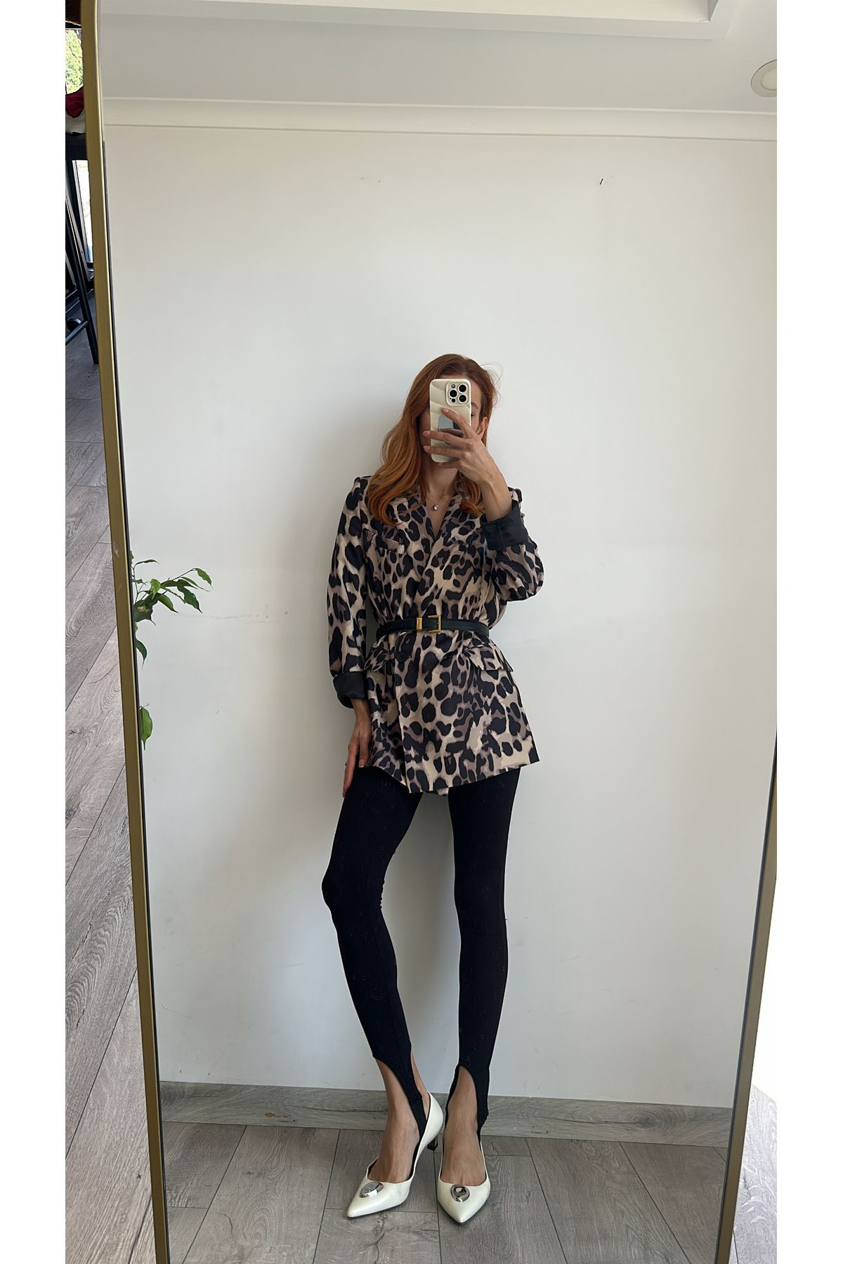 LEOPAR DESENLİ BLAZER CEKET ASTARLI LEOPAR DESENLİ BLAZER CEKET ASTARLI