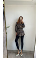 LEOPAR DESENLİ BLAZER CEKET ASTARLI LEOPAR DESENLİ BLAZER CEKET ASTARLI