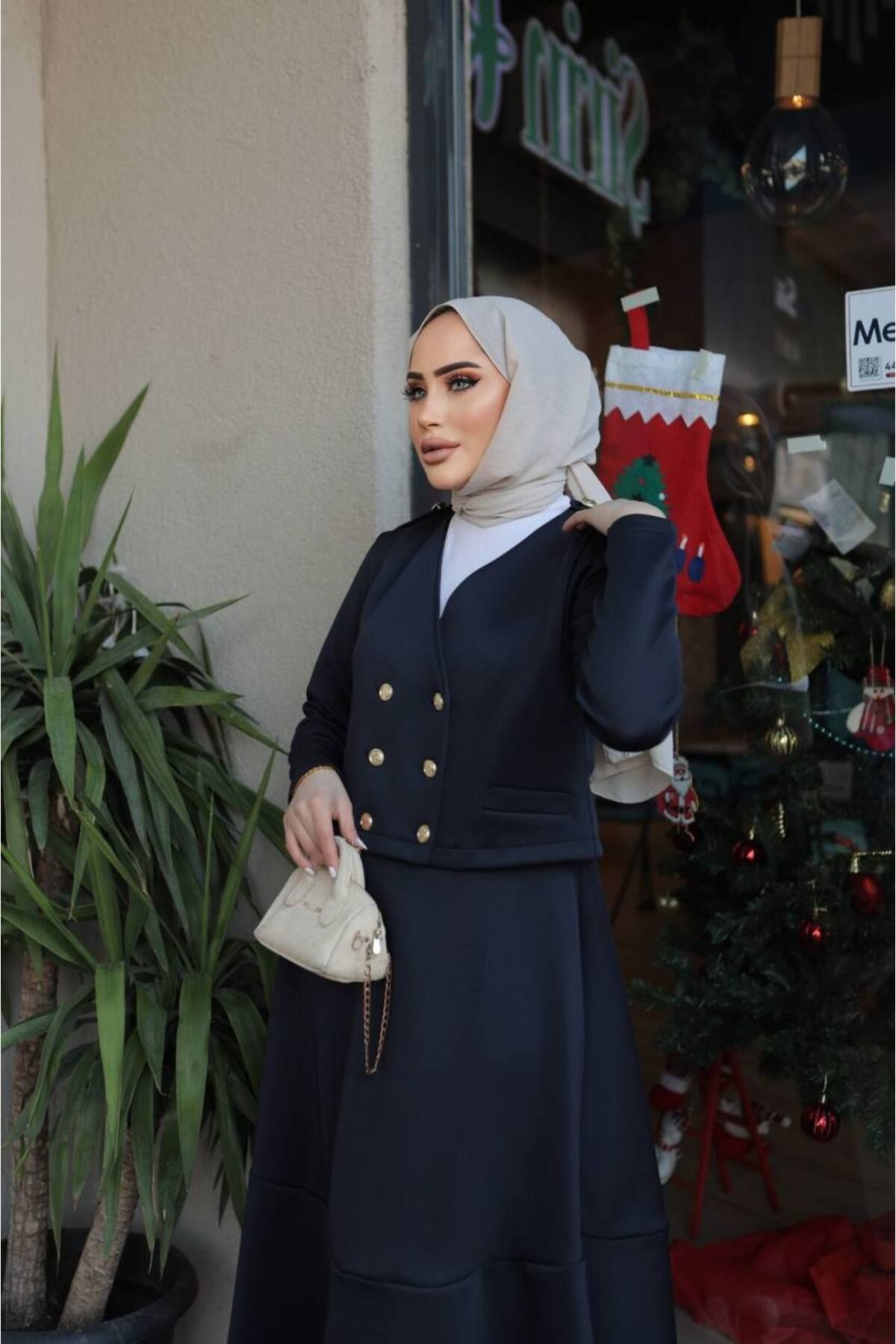 KRUVAZE CEKETLİ ETEKLİ SCUBA TAKIM KRUVAZE CEKETLİ ETEKLİ SCUBA TAKIM