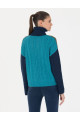 Lacivert Crop Top Balıkçı Yaka Kazak 50277148-VR033 Lacivert Crop Top Balıkçı Yaka Kazak 50277148-VR033