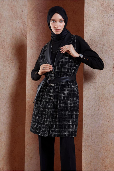 KEMERLİ YELEKLİ PANTOLONLU TAKIM 45057