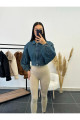 Yarasa Balon Kol Denim Ceket Yarasa Balon Kol Denim Ceket
