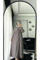 Oversize Halkalı Fitilli Tesettür Elbise Oversize Halkalı Fitilli Tesettür Elbise