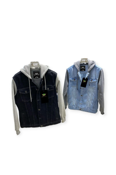 Unisex Kot Kapüşonlu Ceket Unisex Kot Kapüşonlu Ceket