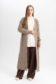 Regular Fit Basic Düz Uzun Triko Hırka D4367AX24WN Regular Fit Basic Düz Uzun Triko Hırka D4367AX24WN
