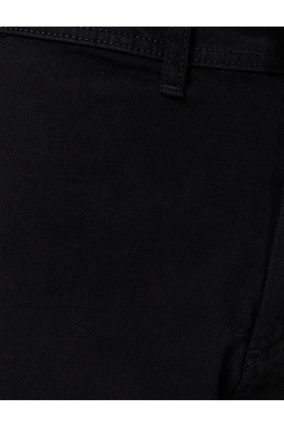 Standart Bel Geniş Paça Düğmeli Culotte Jeans Standart Bel Geniş Paça Düğmeli Culotte Jeans