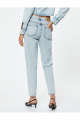 Yüksek Bel Kot Pantolon Crop Düz Paça - Mom Jean Yüksek Bel Kot Pantolon Crop Düz Paça - Mom Jean