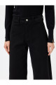 Standart Bel Geniş Paça Düğmeli Culotte Jeans Standart Bel Geniş Paça Düğmeli Culotte Jeans