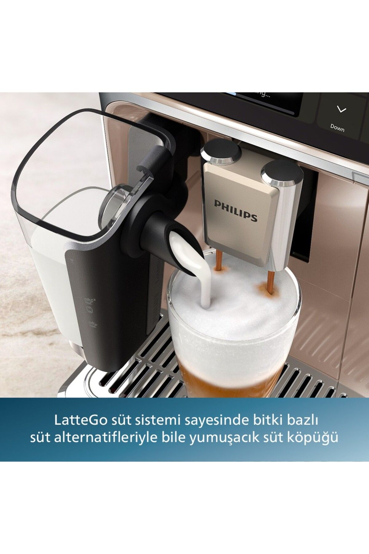 5500 SERİ ,LatteGo Tam Otomatik Espresso Makinesi, 20 Sıcak ve Soğuk İçecek, 1500W ,  EP5543/80