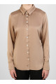 Sedef Düğme Detaylı Saten Tunik - Natural - Refka Sedef Düğme Detaylı Saten Tunik - Natural - Refka