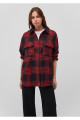 Kareli Kırmızı Gömlek Oversize / Geniş Kesim 1210993-80116 Kareli Kırmızı Gömlek Oversize / Geniş Kesim 1210993-80116