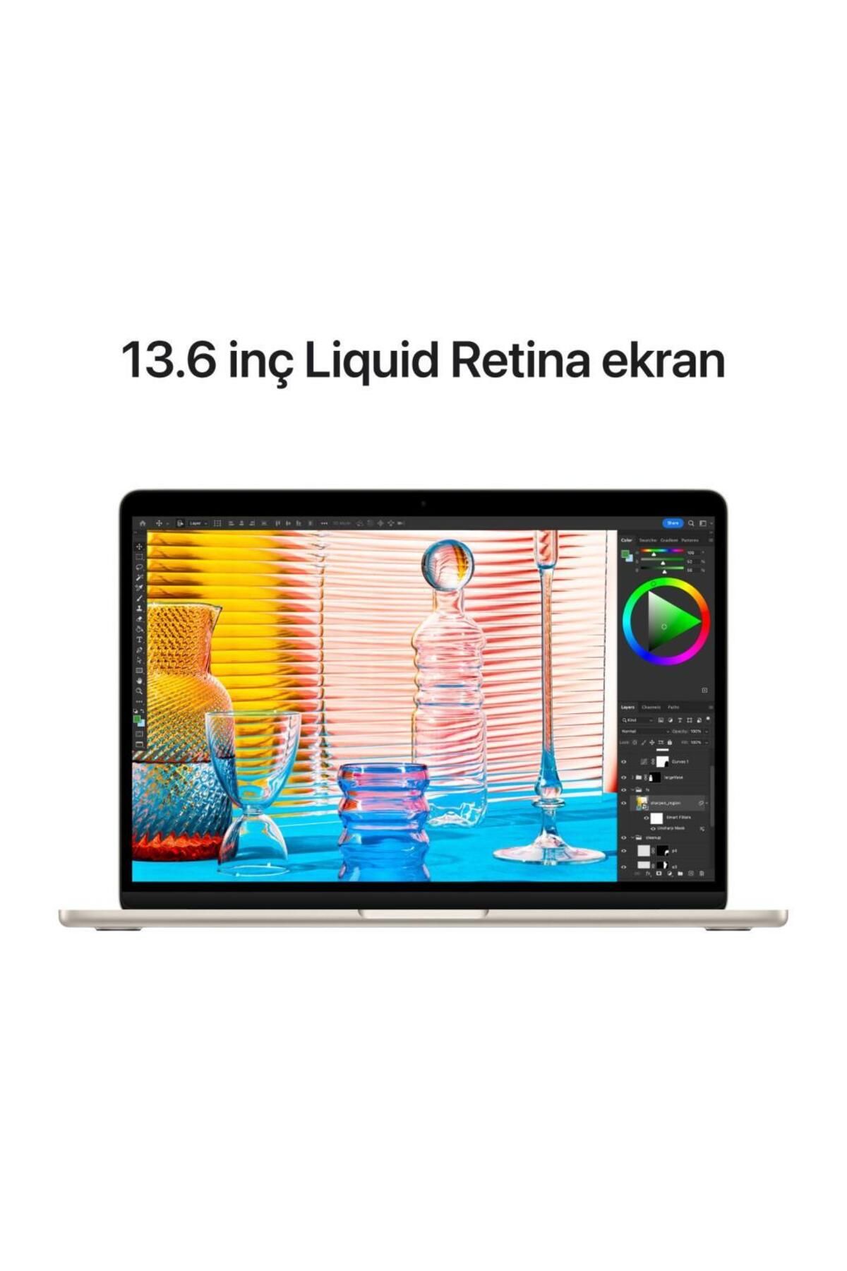 MacBook Air M2 8 GB 256 GB SSD 13.6" MLY13TU/A Yıldız Işığı MacBook Air M2 8 GB 256 GB SSD 13.6" MLY13TU/A Yıldız Işığı