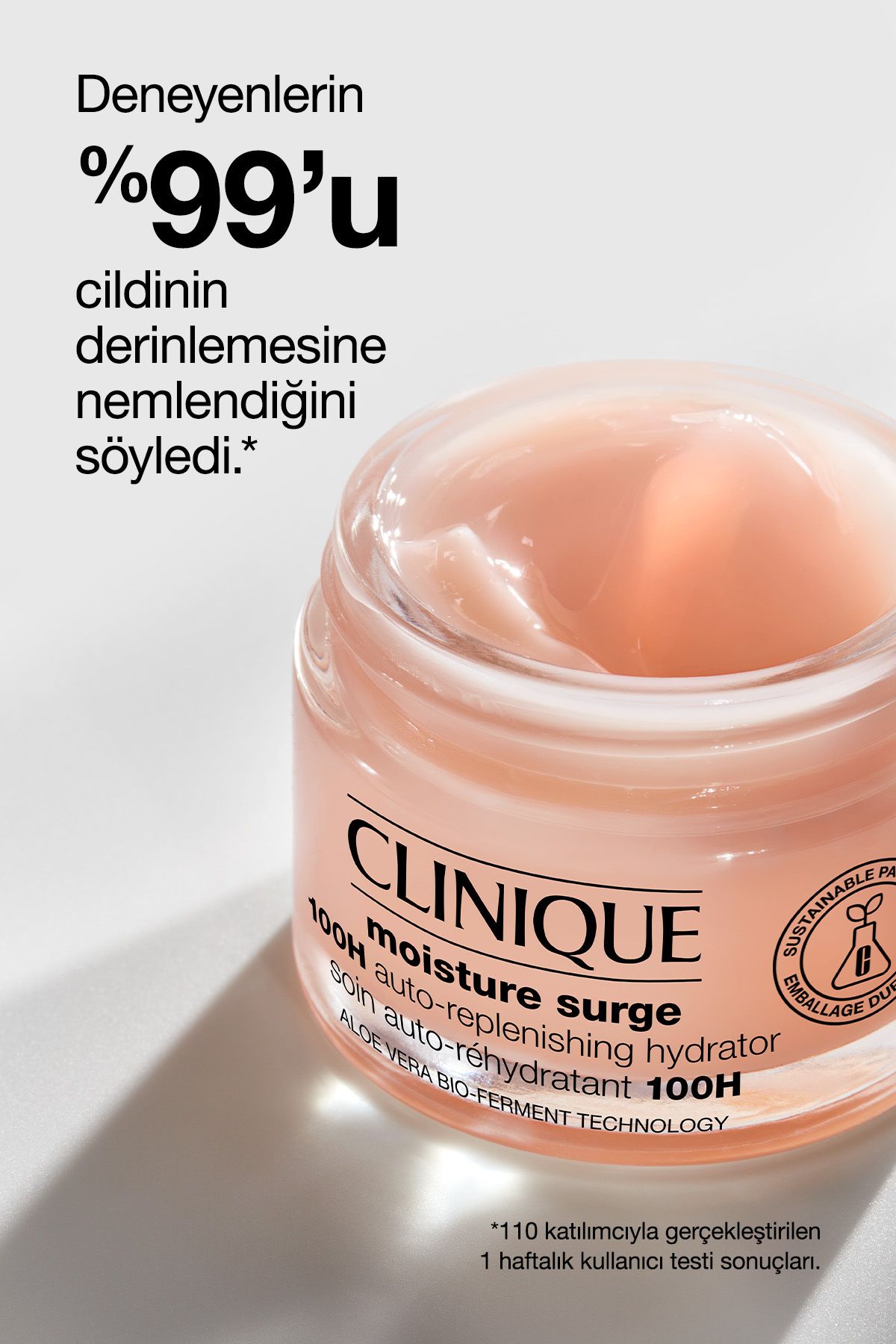 Moisture Surge™ 100 Saat Etkili Nemlendirici Yüz Kremi 50ml | Aloe Vera Bioferment, Hyalüronik Asit