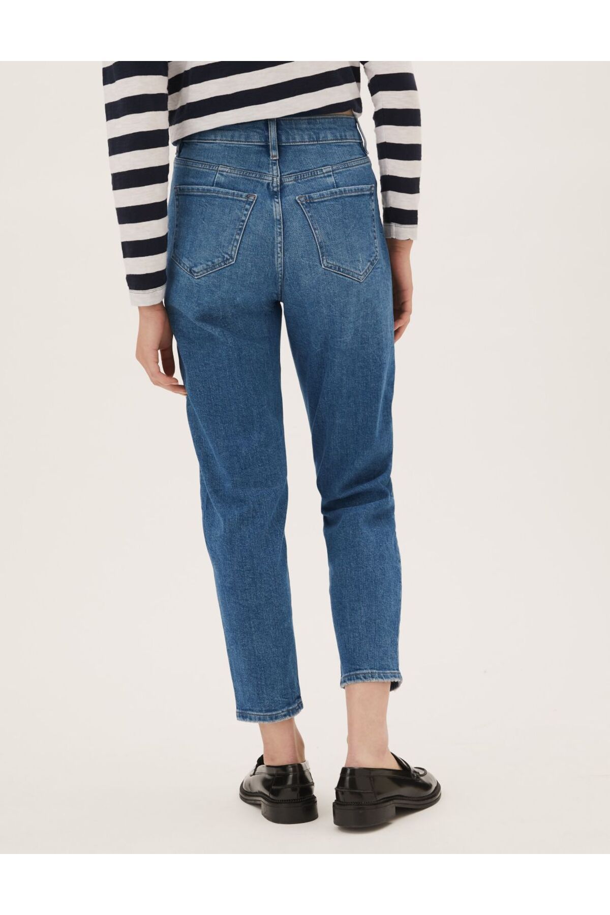 Yüksek Bel Mom Jean Pantolon Yüksek Bel Mom Jean Pantolon