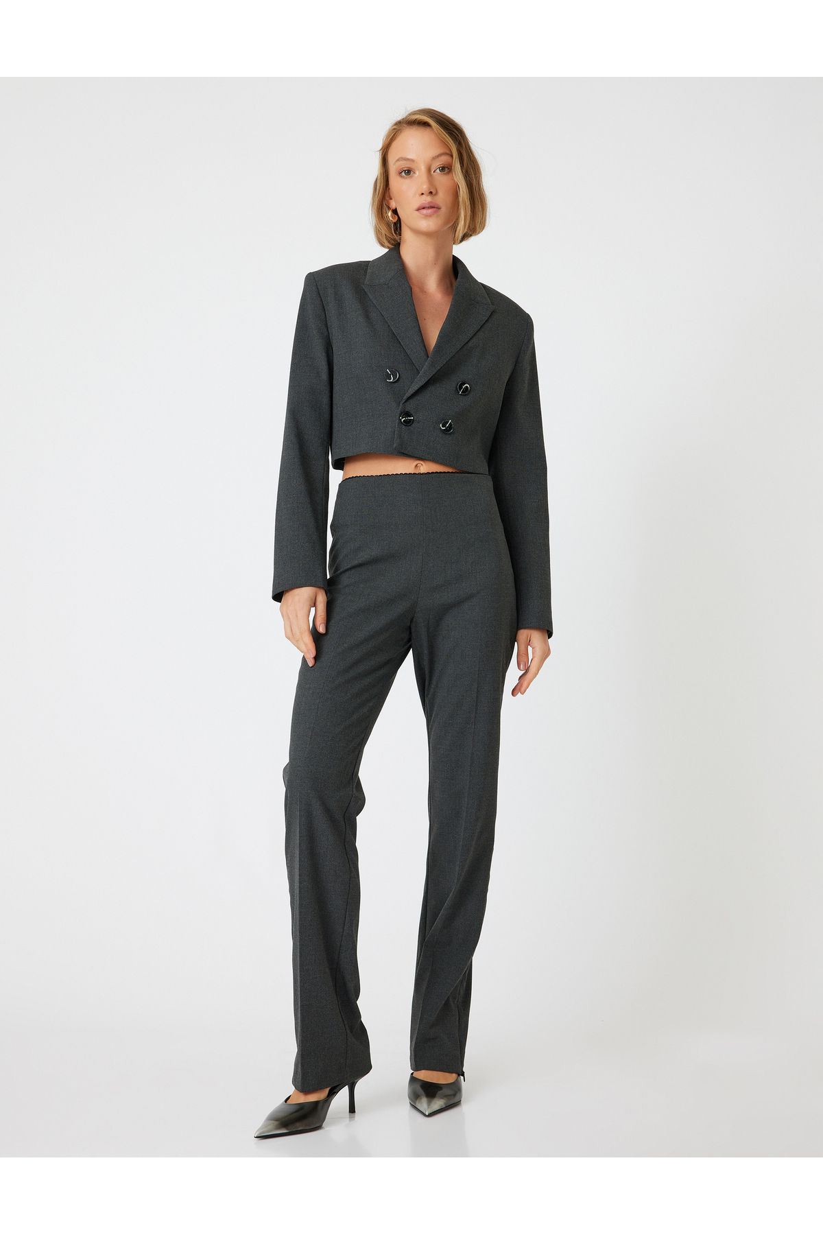 Slim Fit Standart Bel Kumaş Pantolon Slim Fit Standart Bel Kumaş Pantolon