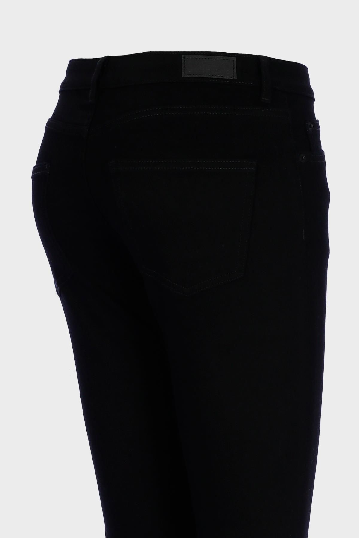 Sydney Siyah Yüksek Bel Patı Fermuarlı Slim Straight Jean Pantolon C 4529-066 Sydney Siyah Yüksek Bel Patı Fermuarlı Slim Straight Jean Pantolon C 4529-066